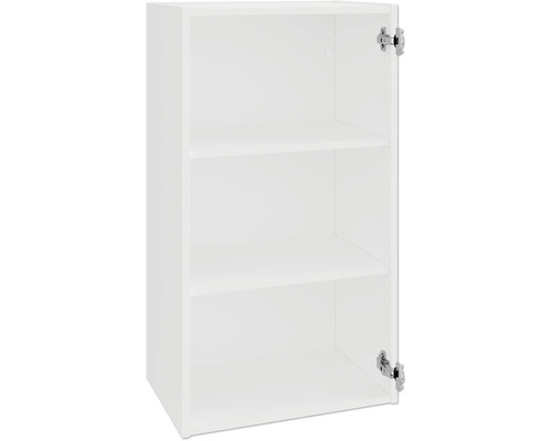 PICCANTE Smart Hängeschrankkorpus BxTxH 50 x 33 x 89,6 cm weiß zerlegt "Nr. 9" Offener weisser Küchenhängeschrank mit Einlegeböden