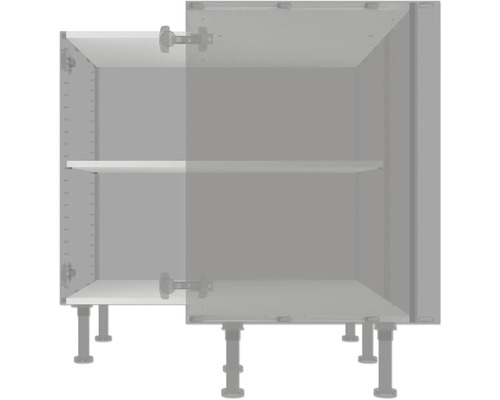 Küchenschrank mit Regalböden und Füßen