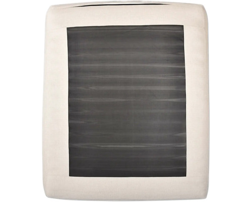 Quadratisches Dekokissen mit horizontalem Streifenmuster