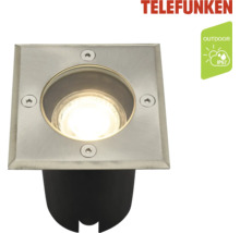 Telefunken Bodeneinbaustrahler aus Edelstahl mit Schutzart IP67 für den Außenbereich