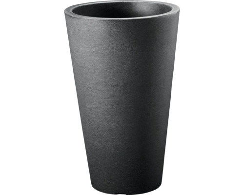 Hoher Pflanzkübel aus Kunststoff