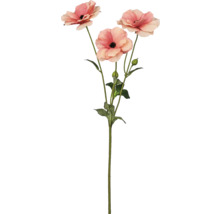 Künstliche Hahnenfußblume mit Blättern und Stiel