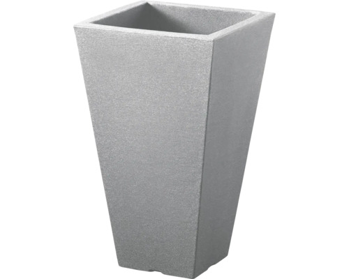Grauer, konischer Pflanzkübel