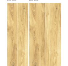 Beige Keramikfliesen im Holzdesign, 20x120 und 30x120 Zentimeter