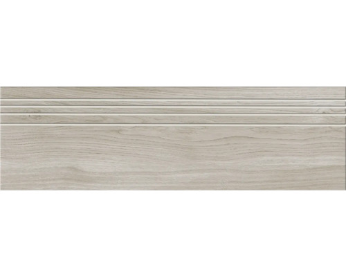 Keramikfliese mit Holzoptik und Rillenstruktur