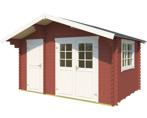 Gartenhaus aus Holz mit Fenster und Doppeltür