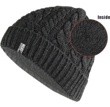 Gestrickte Mütze mit Fleecefutter