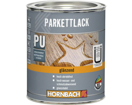 HORNBACH Parkettlack glänzend im Wunschfarbton mischen lassen Dose Parkettlack glänzend von Hornbach