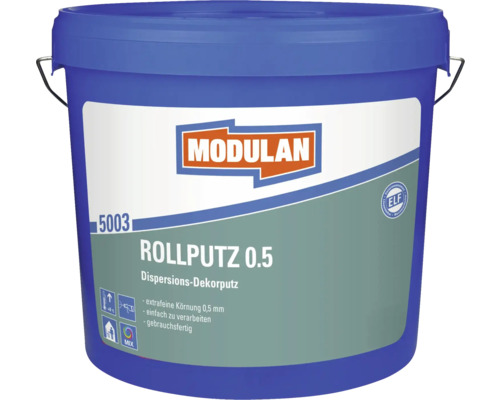 MODULAN 5502 Rollputz 0.5 mm im Wunschfarbton mischen lassen Eimer Rollputz 0.5 Dispersions-Dekorputz
