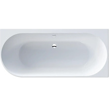 Freistehende Badewanne in ovaler Form von oben