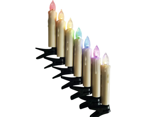 LED-Christbaumkerzen mit Clip zur Weihnachtsdekoration