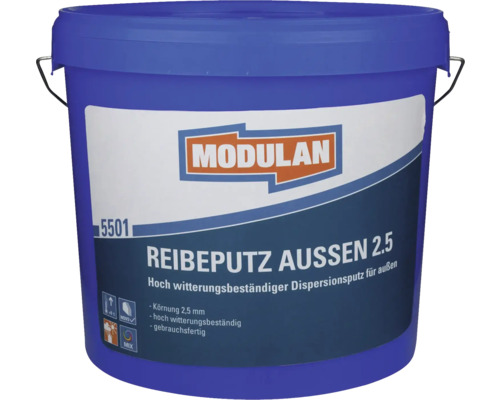 MODULAN 5501 Reibeputz Außen im Wunschfarbton mischen lassen Eimer Reibeputz Aussen 2.5 von Modulan für Aussenbereich