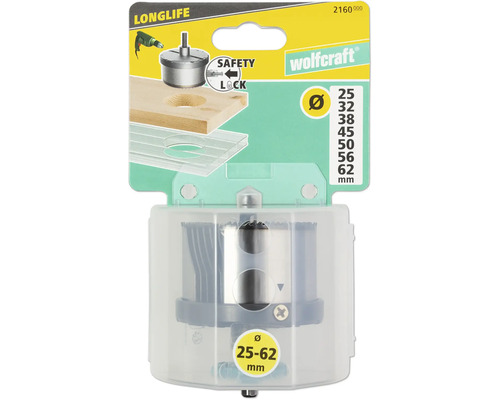 Wolfcraft Lochsäge mit verschiedenen Größen im Set