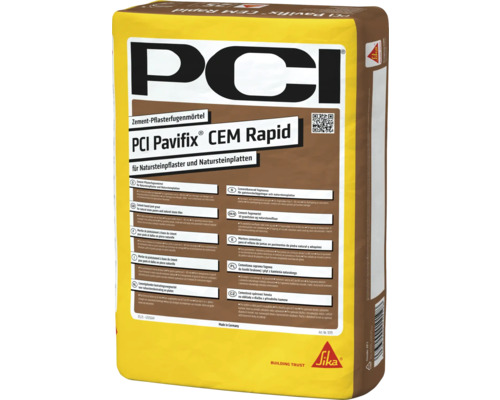 PCI Pavifix® CEM Rapid Zement-Pflasterfugenmörtel für Natursteinplatten und -pflaster 25 kg PCI Pavifix CEM Rapid Zement-Pflasterfugenmörtel für Natursteinpflaster und Natursteinplatten Sack