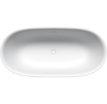 Oval geformte Badewanne von oben