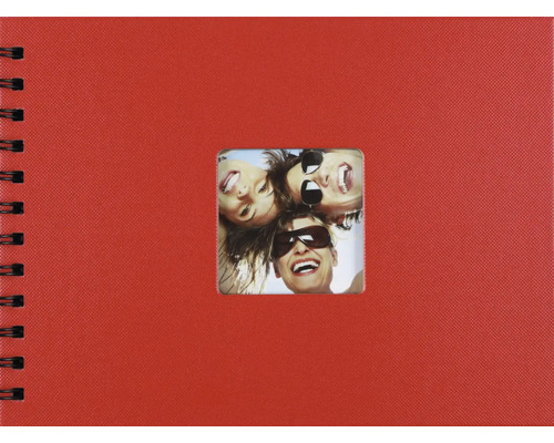 Fotoalbum mit Spirale und Bildausschnitt