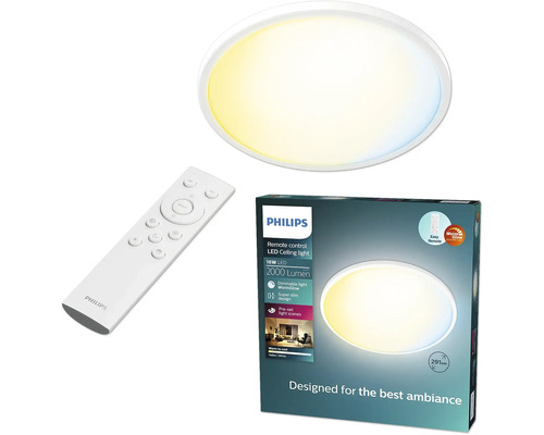 Philips LED Deckenleuchte mit Fernbedienung und Verpackung