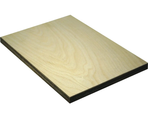 Multiplexplatte Eucalyptus natur 2500x1220x30 mm Holzplatte aus Sperrholz