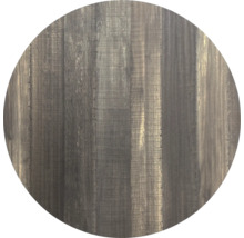 Kreisförmige Holzplatte mit Maserung