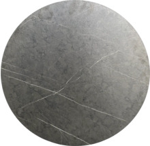 Runde Tischplatte in Marmoroptik