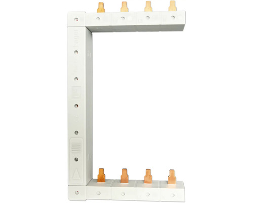 Hager KCF663S Phasenschiene senkrecht 63A links/rechts (sym.) L1L2L3N zu L1L2L3N Hager QuickConnect Verteilerrahmen