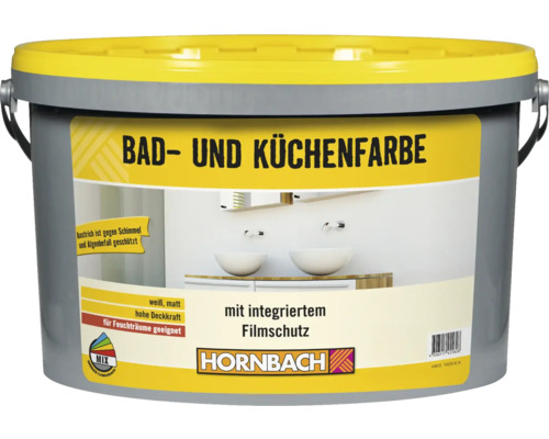 HORNBACH Bad- und Küchenfarbe im Wunschfarbton mischen lassen Eimer Bad- und Küchenfarbe mit Filmschutz von Hornbach
