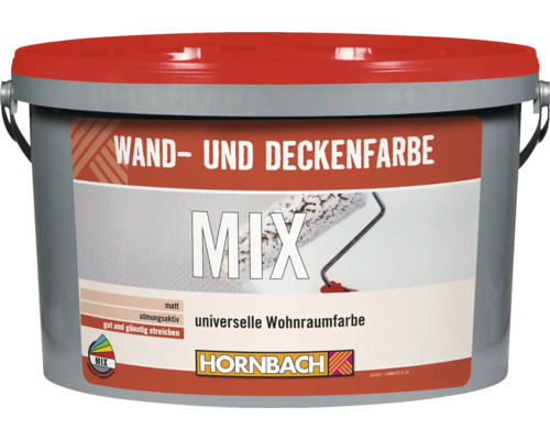 Eimer Wand- und Deckenfarbe, geeignet für den Innenbereich mit atmungsaktiven Eigenschaften von Hornbach