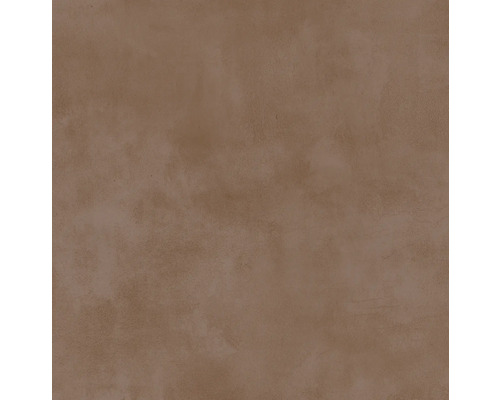 Wand- und Bodenfliese Urbex brown matt 60x60x0,95cm Nahaufnahme einer Wand mit Putzstruktur