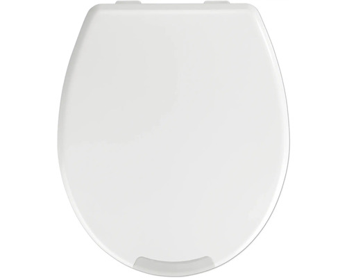 Wenko WC-Sitz Secura weiß mit Absenkautomatik Befestigungsart von oben 21905100 Toilettendeckel