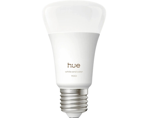 Philips hue LED Lampe dimmbar E27/8,1W(75W) weiß 1100 lm 1400/8000 K einstellbares weiß RGBW Farbsteuerung Hue Lampe, weiße und farbige Ausführung