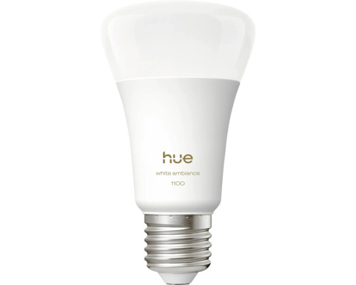 Philips hue LED Lampe dimmbar E27/8,1W(75W) weiß 1100 lm einstellbares weiß Hue White Ambiance 1100 LED Lampe