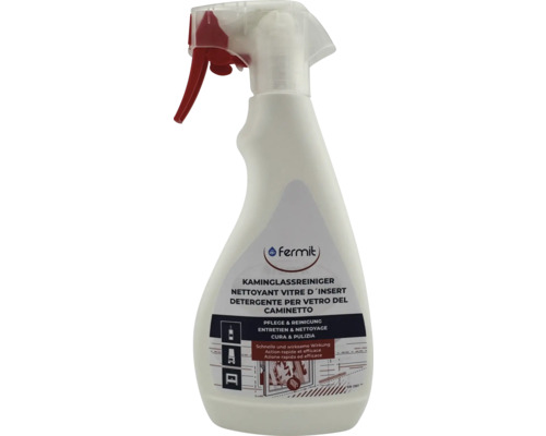 Kaminglasscheiben-Reiniger Fermit 500 ml Kaminglasreiniger in Sprühflasche