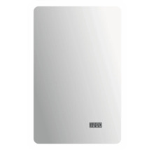 Rechteckiger Spiegel mit Digitalanzeige