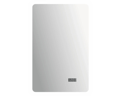 Rechteckiger Spiegel mit Digitalanzeige