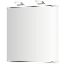 Badezimmerschrank mit zwei Türen und Beleuchtung