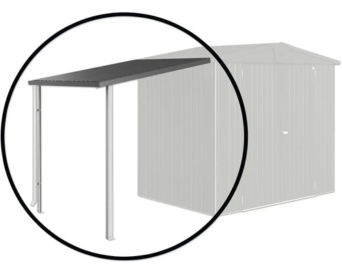 Metall-Anbau Vordach für Gartenhaus