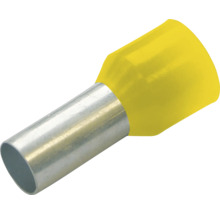 Aderendhülse mit gelbem Kunststoffkragen