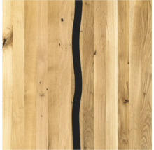 Holztischplatte mit Epoxidharz-Füllung