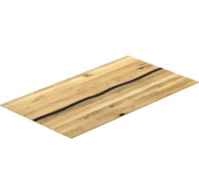 Tischplatte aus Holz mit Epoxidharz