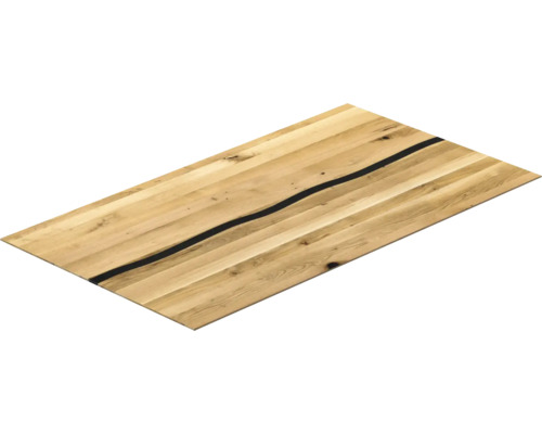 Tischplatte aus Holz mit Epoxidharz