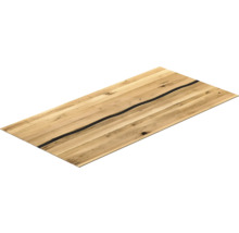 Holztischplatte mit Epoxidharz