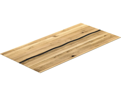 Holztischplatte mit Epoxidharz
