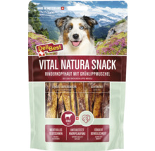 DeliBest Vital Natura Snack Rinderkopfhaut mit Grünlippmuschel für Hunde