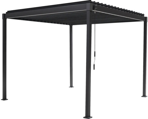 Pergola mit Lamellendach und vier Pfosten