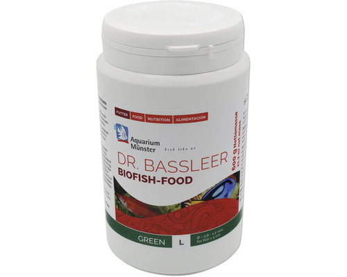 Aquariumfischfutter Aquarium Münster Dr. Bassleer Biofish Food green L 600 g Dr. Bassleer Biofish-Food Green L Fischfutter, 600 Gramm