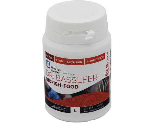Aquariumfischfutter Aquarium Münster Dr. Bassleer Biofish Food Lapacho L 60 g Dr. Bassleer Biofish-Food für Aquarienfische, 60 Gramm Packung