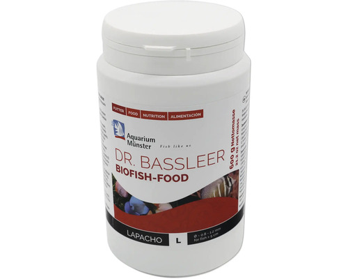 Aquarium Münster Dr. Bassleer Biofish-Food Lapacho Fischfutter Dose mit 600 Gramm Nettomasse