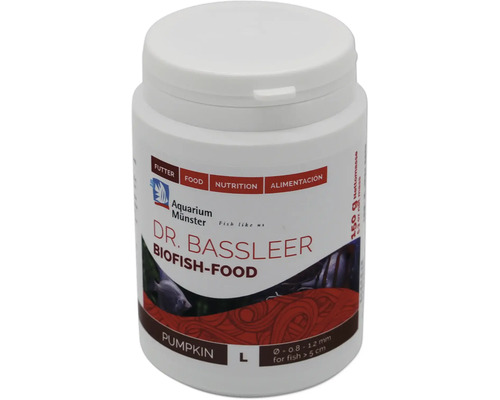 Aquariumfischfutter Aquarium Münster Dr. Bassleer Biofish Food Pumpkin L 150 g Dr. Bassleer Biofish-Food Pumpkin Fischfutter Dose