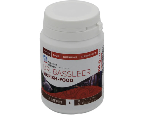 Dr. Bassleer Biofish-Food Kürbis Aquariumfutter, 60 Gramm