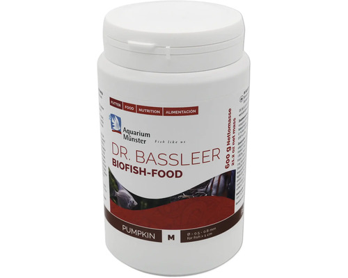 Aquariumfischfutter Aquarium Münster Dr. Bassleer Biofish Food Pumpkin M 600 g Dr. Bassleer Biofish-Food Kürbis in einer Dose